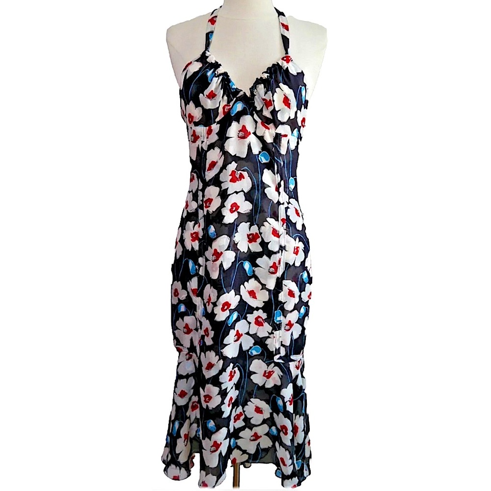 Vintage TULEH Silk Dress - Picture 2 of 11
